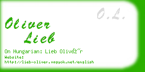 oliver lieb business card